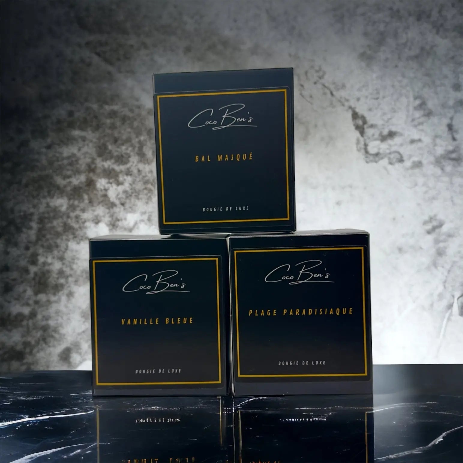 Lot de 3 Bougies de Luxe - CocoBen's