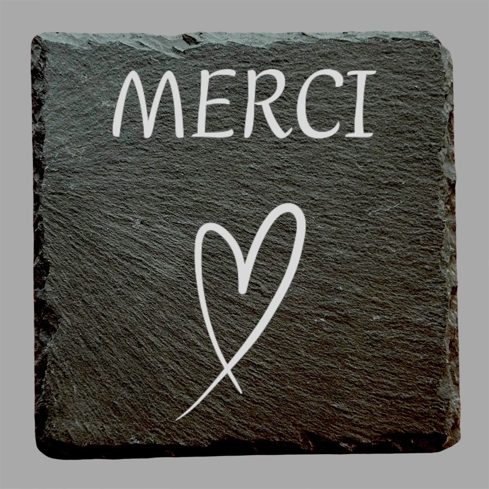 Merci - Ardoise carrée personnalisée - CocoBen's