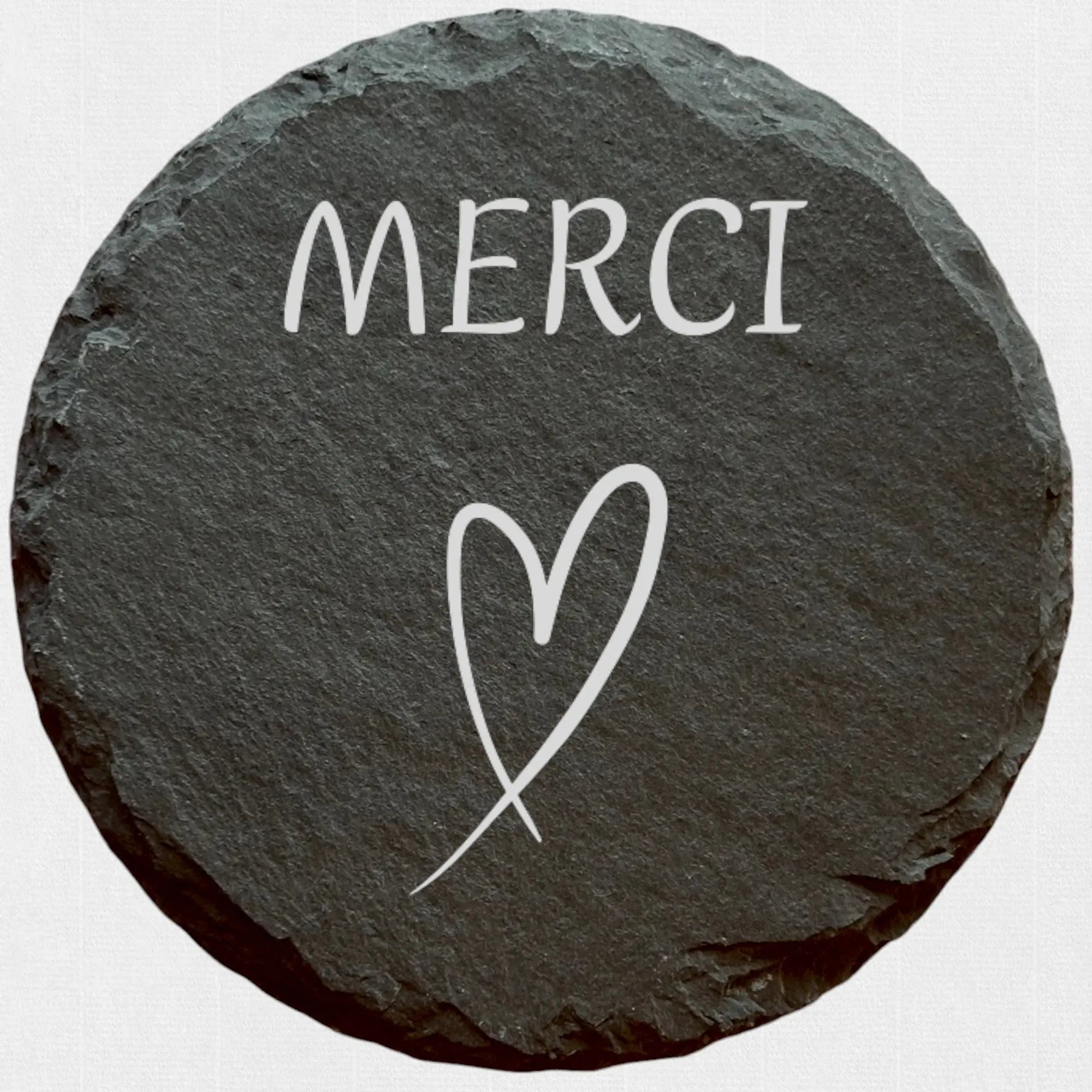 Merci - Ardoise ronde personnalisée - CocoBen's
