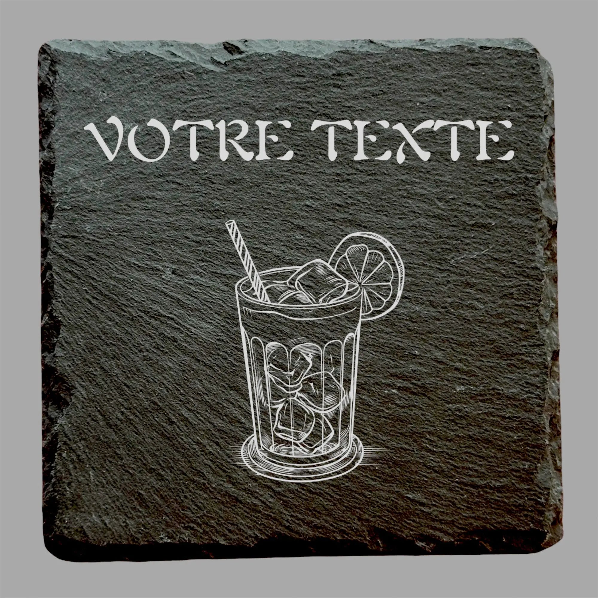 Mojito - Ardoise carrée personnalisée - CocoBen's