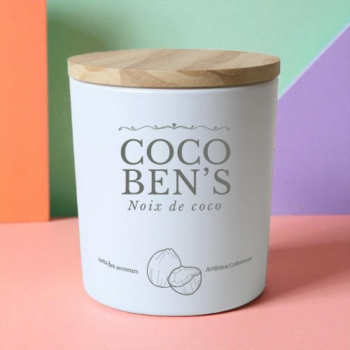 Bougie au parfum de Grasse - Noix de Coco - 200ml CocoBen's - Maison