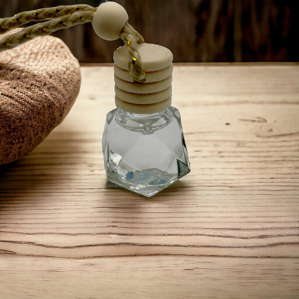 Petit diffuseur de voiture - Lithothérapie - Aigue - Marine - CocoBen's