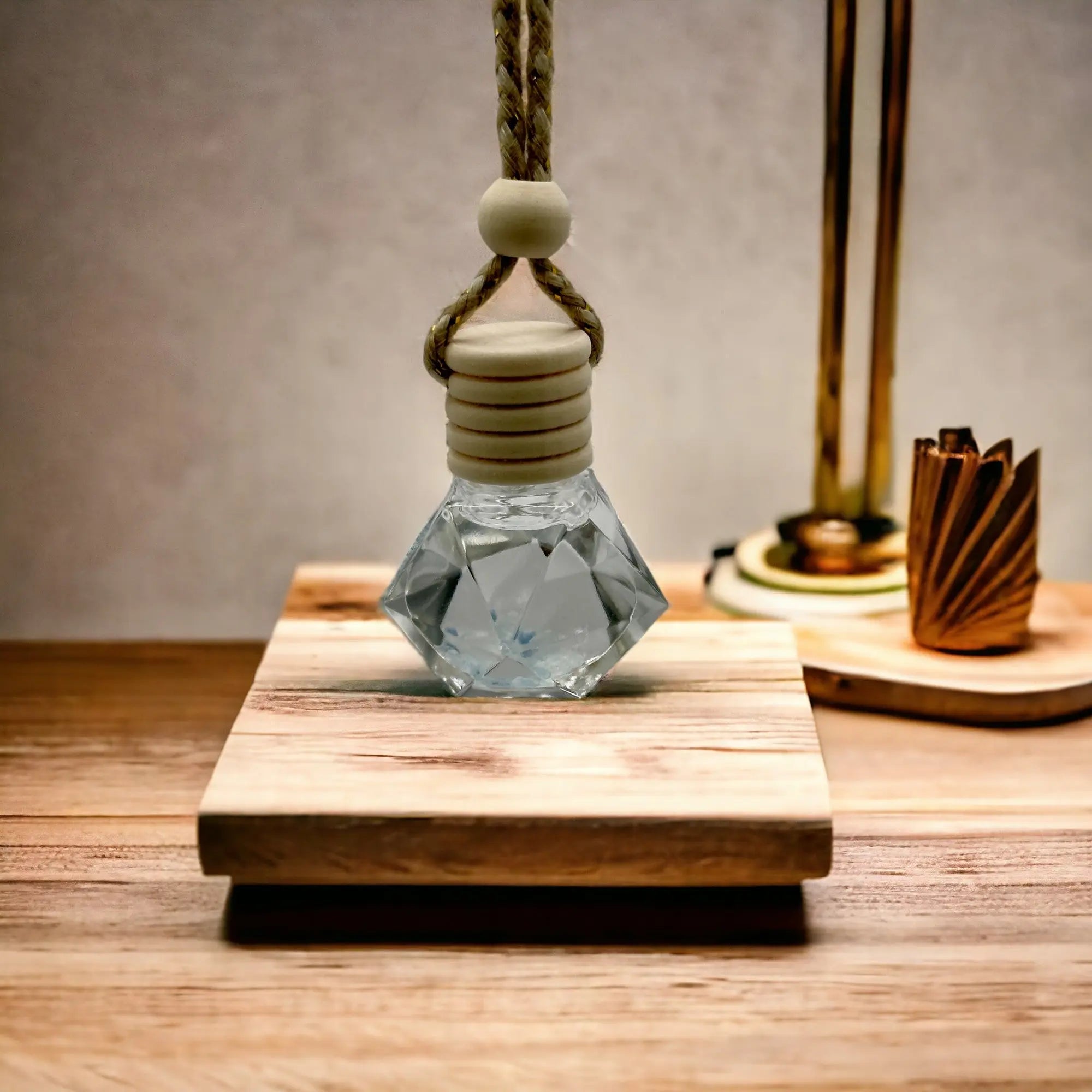 Petit diffuseur de voiture - Lithothérapie - Aigue - Marine - CocoBen's