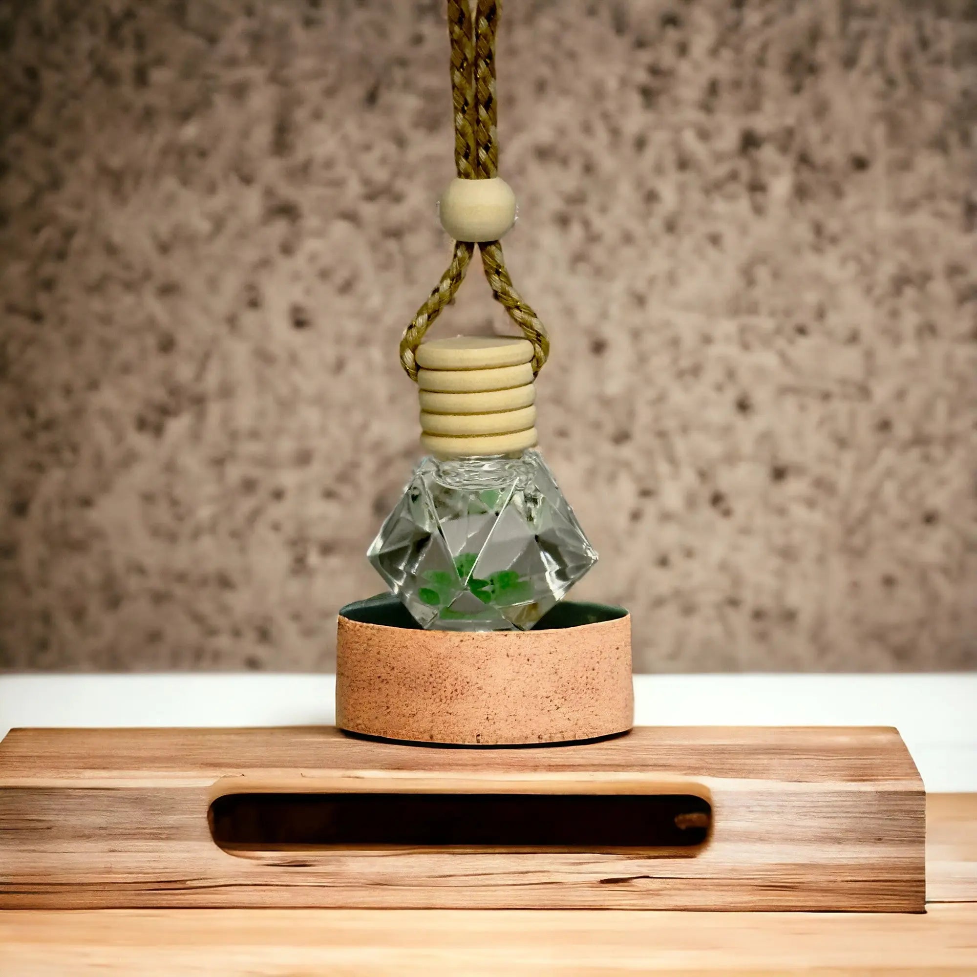 Petit diffuseur de voiture - Lithothérapie - Aventurine - CocoBen's