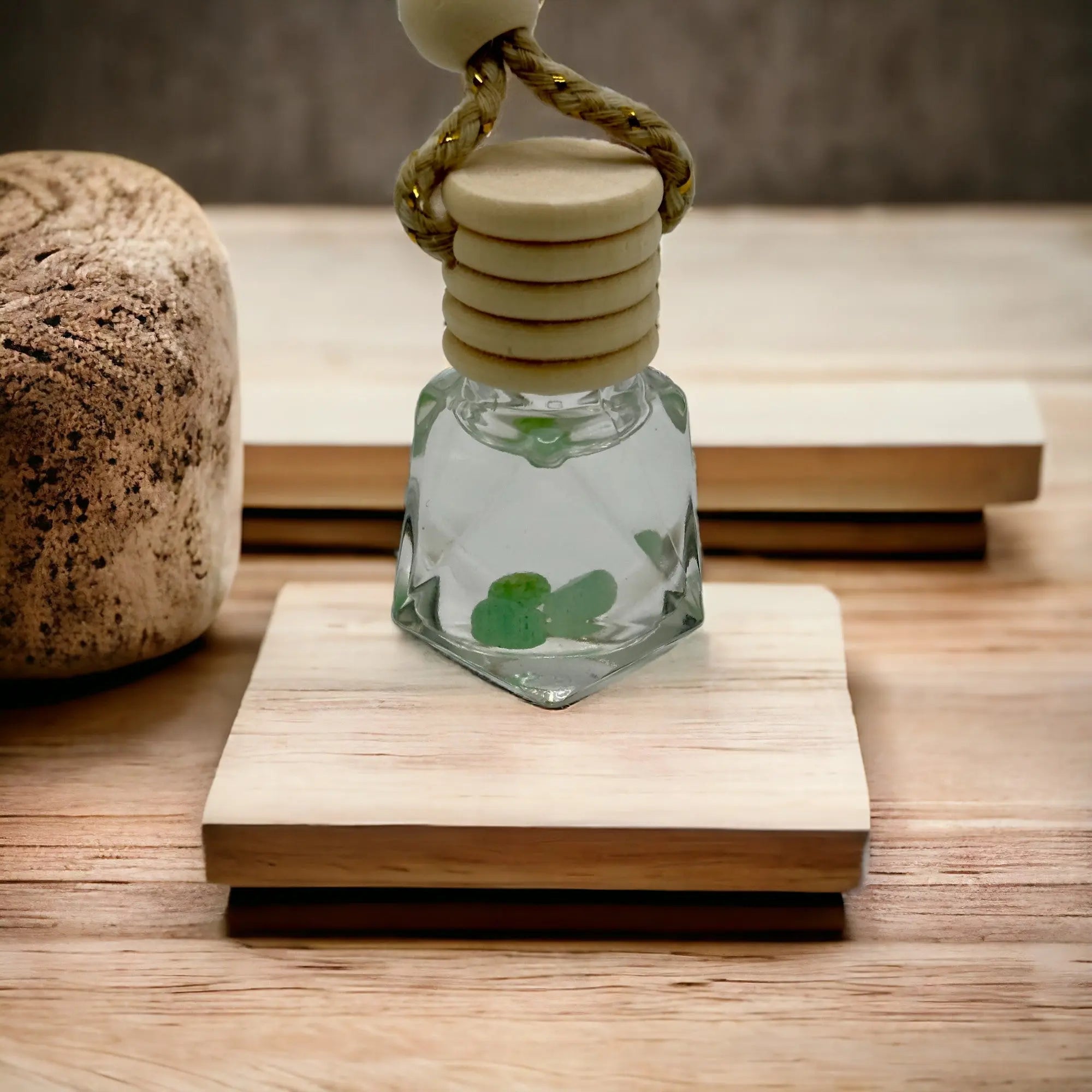 Petit diffuseur de voiture - Lithothérapie - Aventurine - CocoBen's