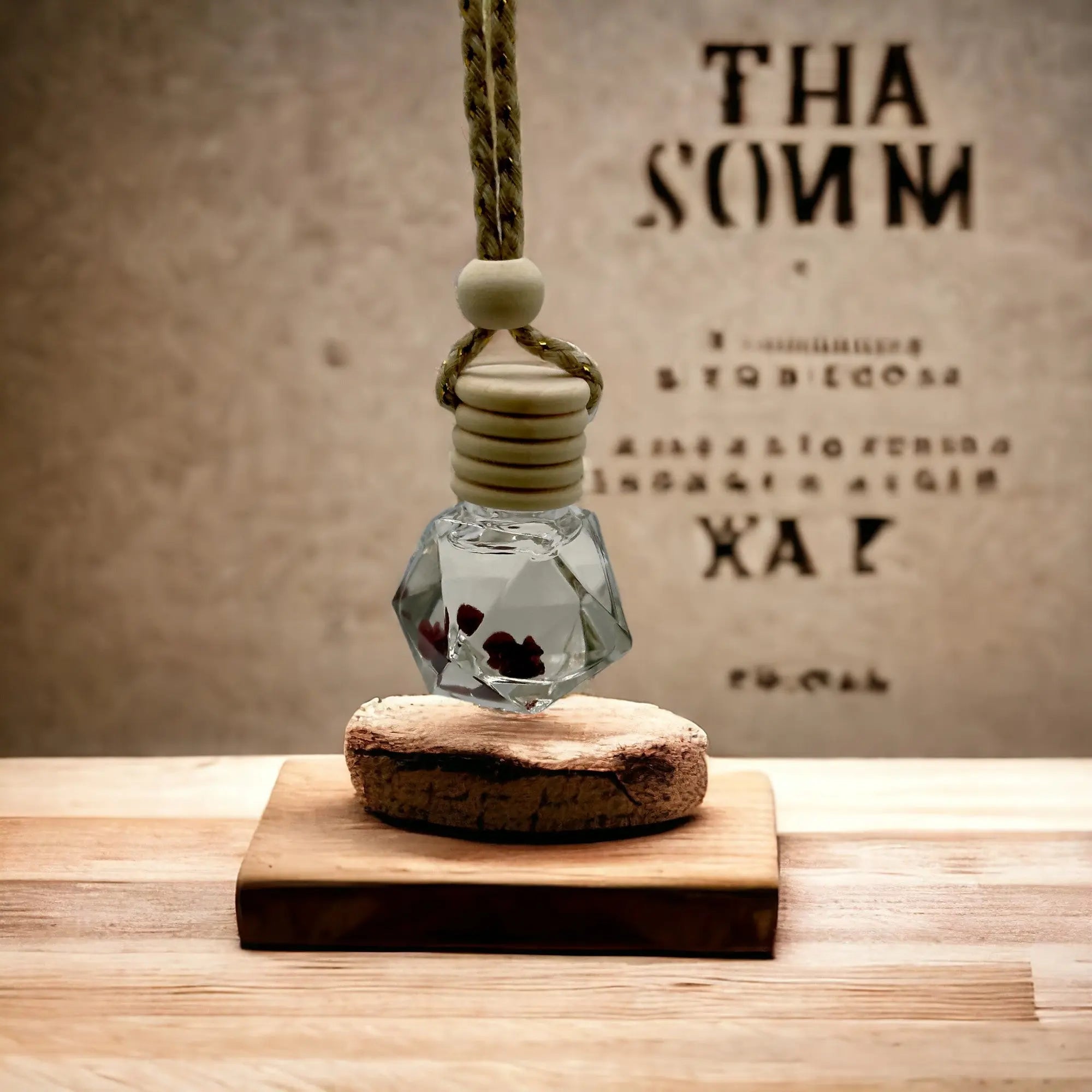 Petit diffuseur de voiture - Lithothérapie - Grenat - CocoBen's