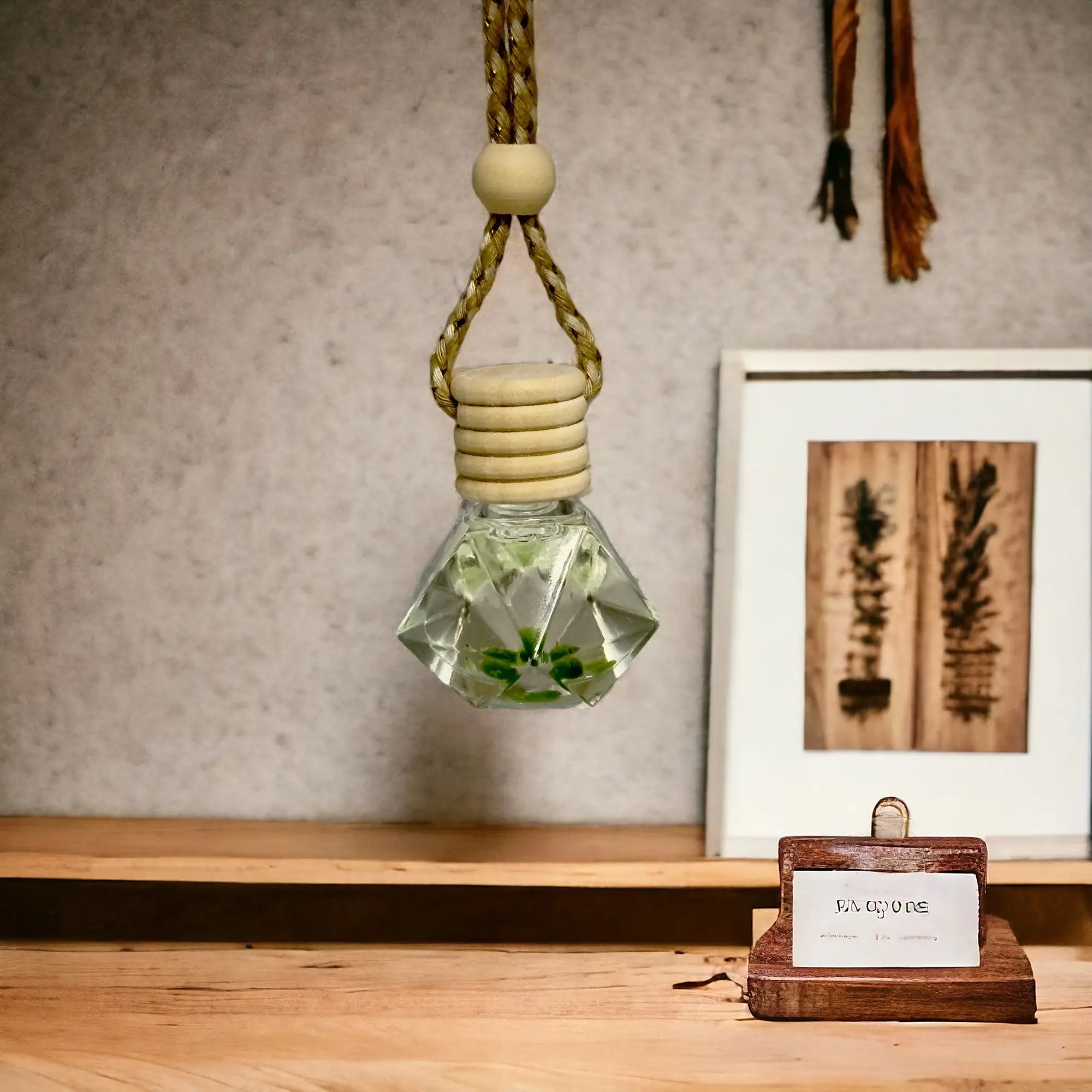 Petit diffuseur de voiture - Lithothérapie - Jade - CocoBen's