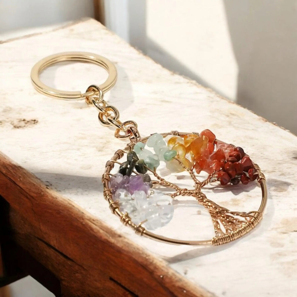 Porte - clé Arbre de Vie en Pierres Naturelles - CocoBen's