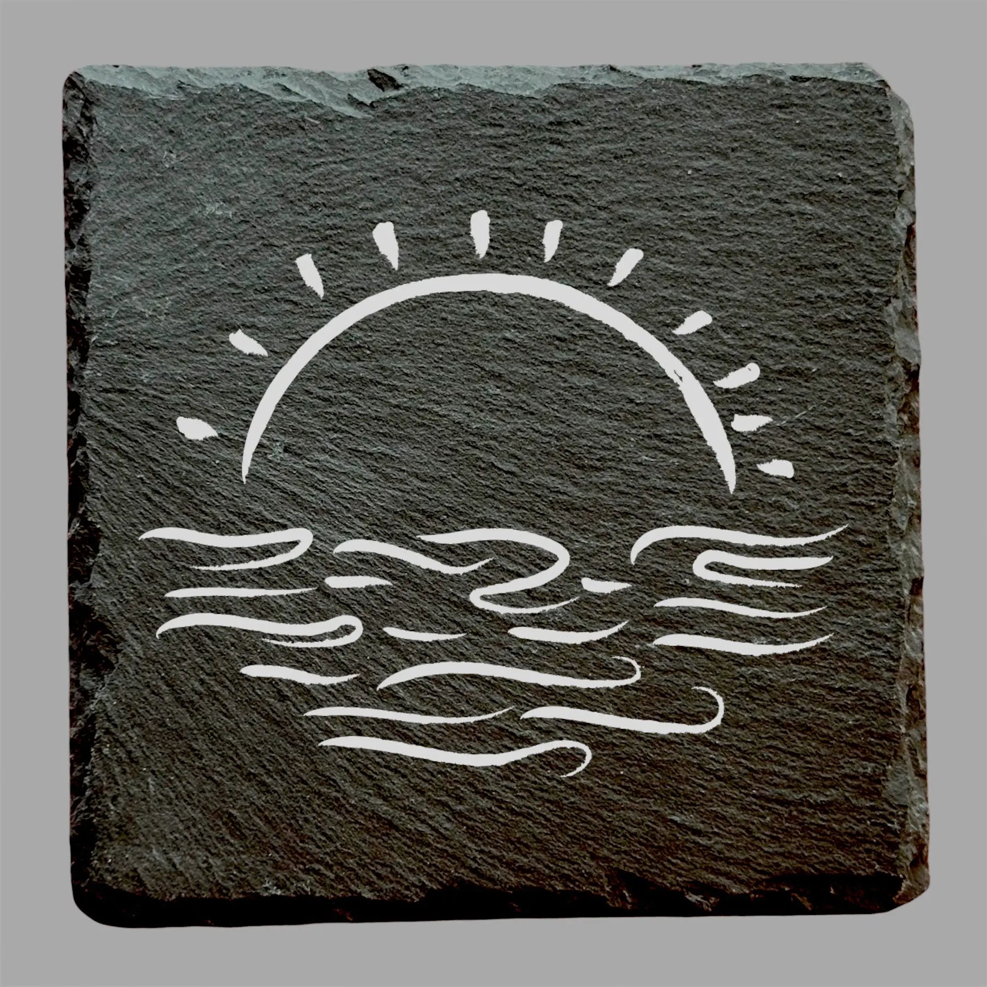 Soleil - Ardoise carrée personnalisée - CocoBen's