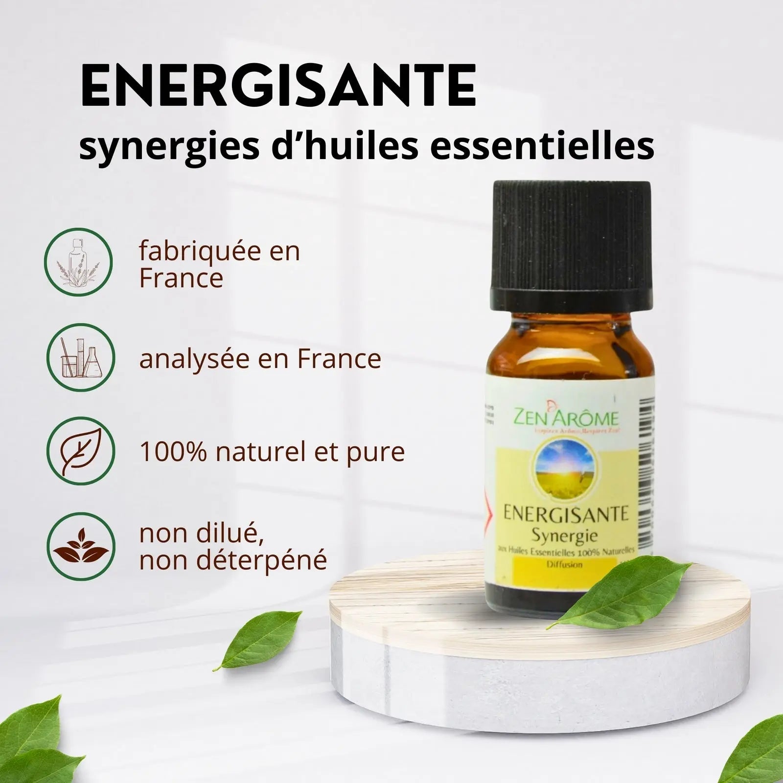 Synergie d'huiles essentielles - Energisante - 10 ml - CocoBen's