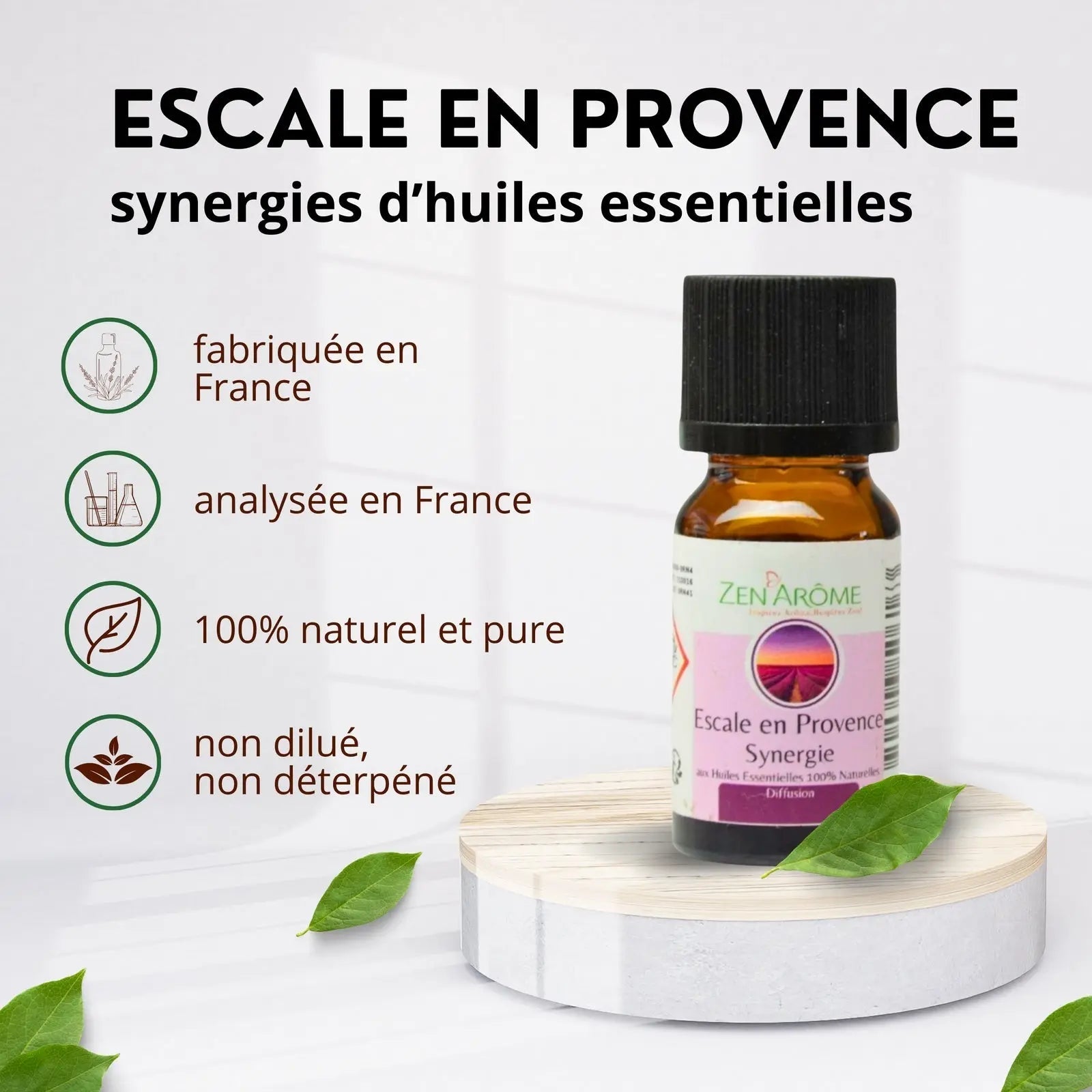 Synergie d'huiles essentielles - Escale en Provence - 10 ml - CocoBen's