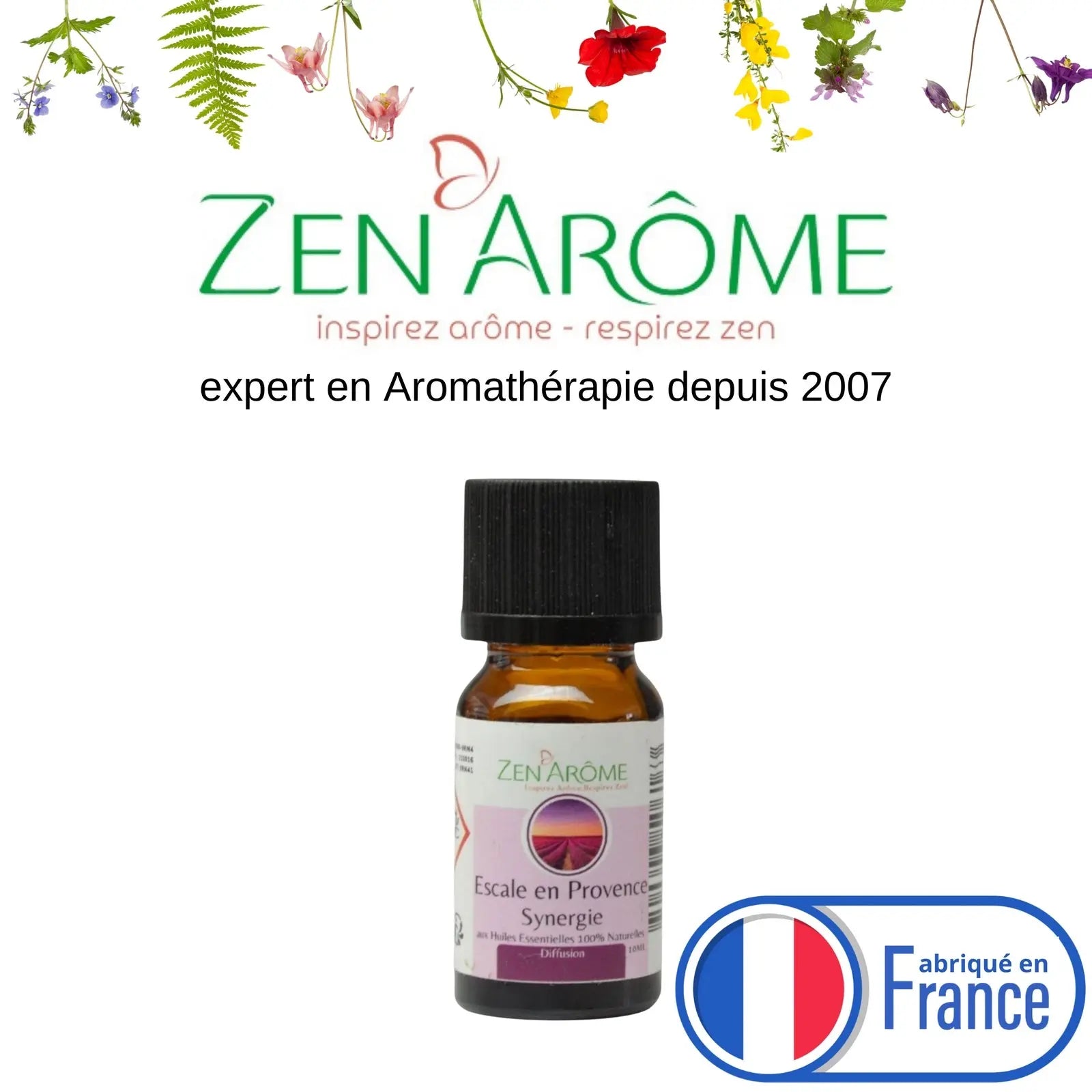 Synergie d'huiles essentielles - Escale en Provence - 10 ml - CocoBen's