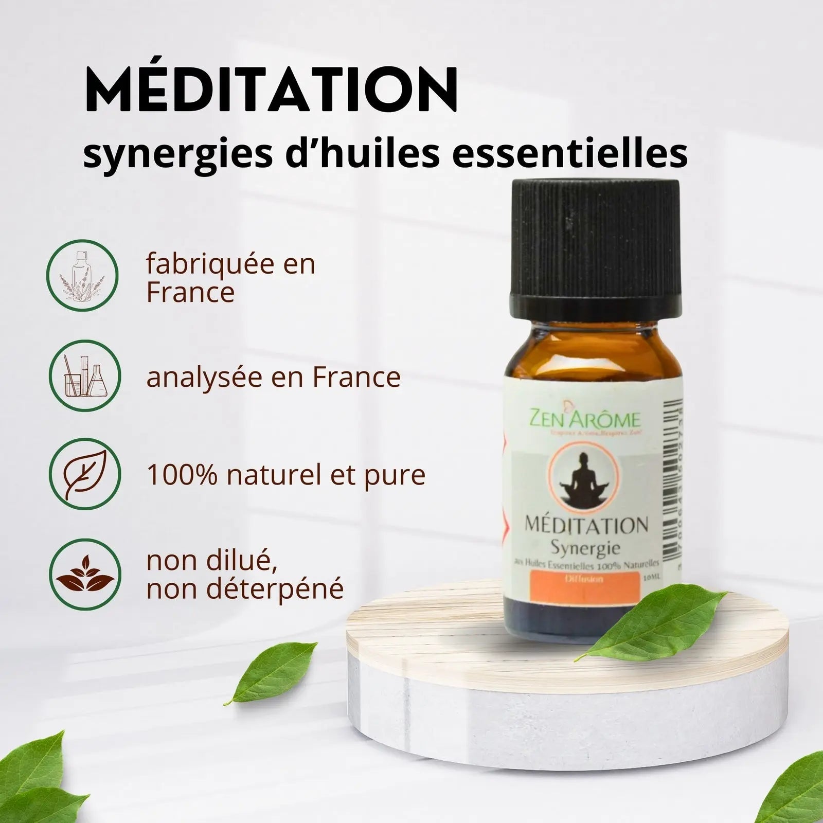 Synergie d'huiles essentielles - Méditation - 10 ml - CocoBen's