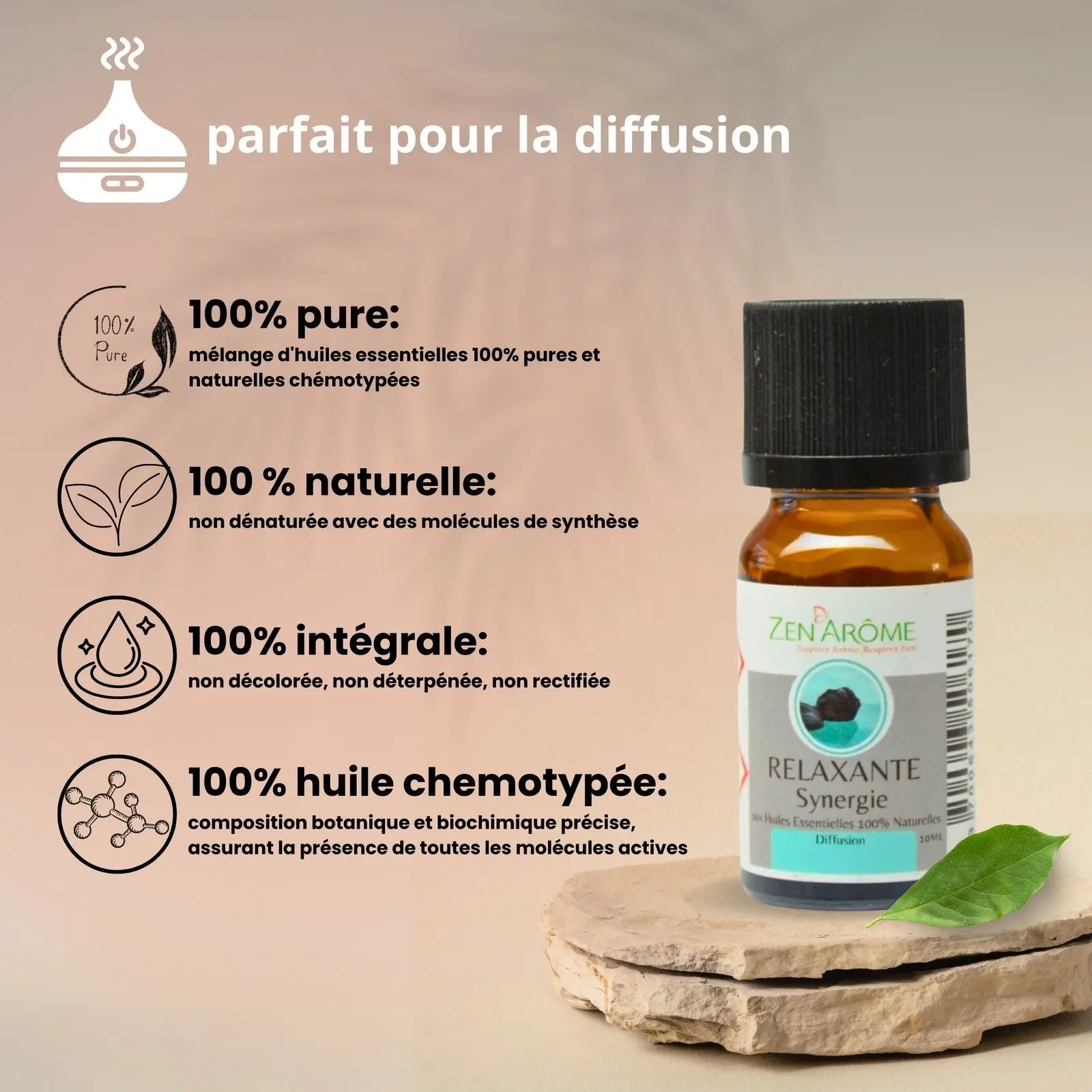 Synergie d'huiles essentielles - Relaxante - 10 ml - CocoBen's