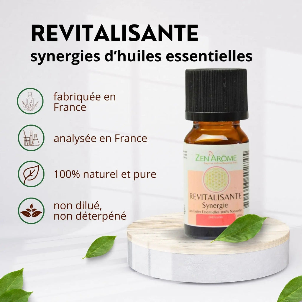 Synergie d'huiles essentielles - Revitalisante - 10 ml - CocoBen's