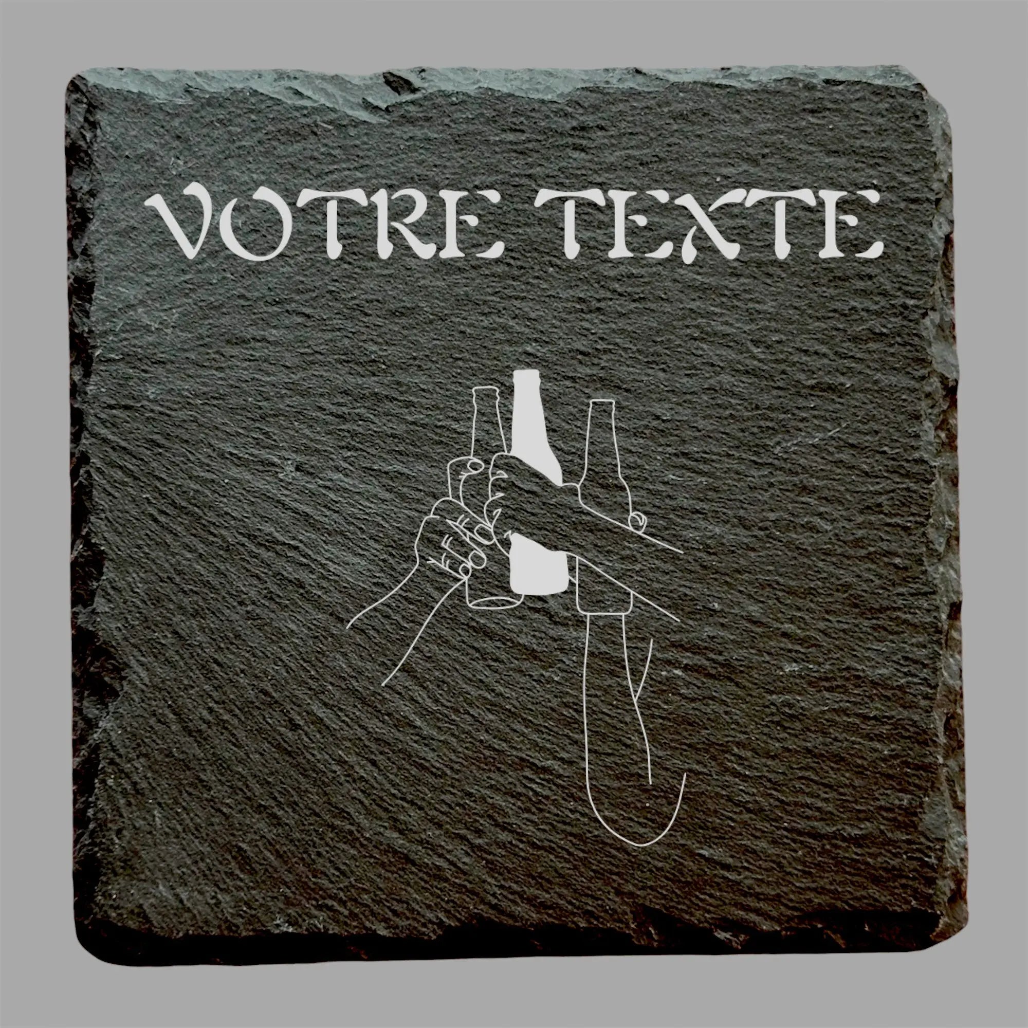 Tchin - Ardoise carrée personnalisée - CocoBen's