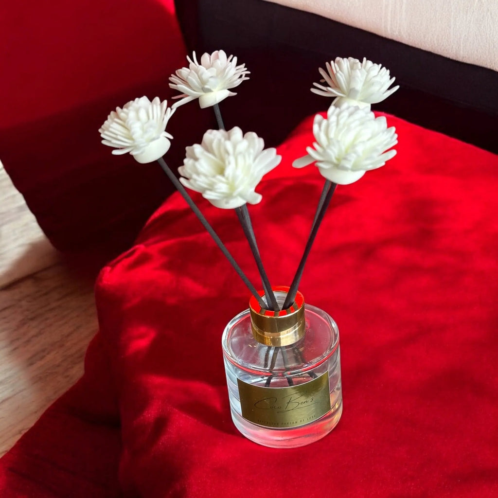Tiges pour diffuseurs de parfums - 5 Fleurs blanches - CocoBen's