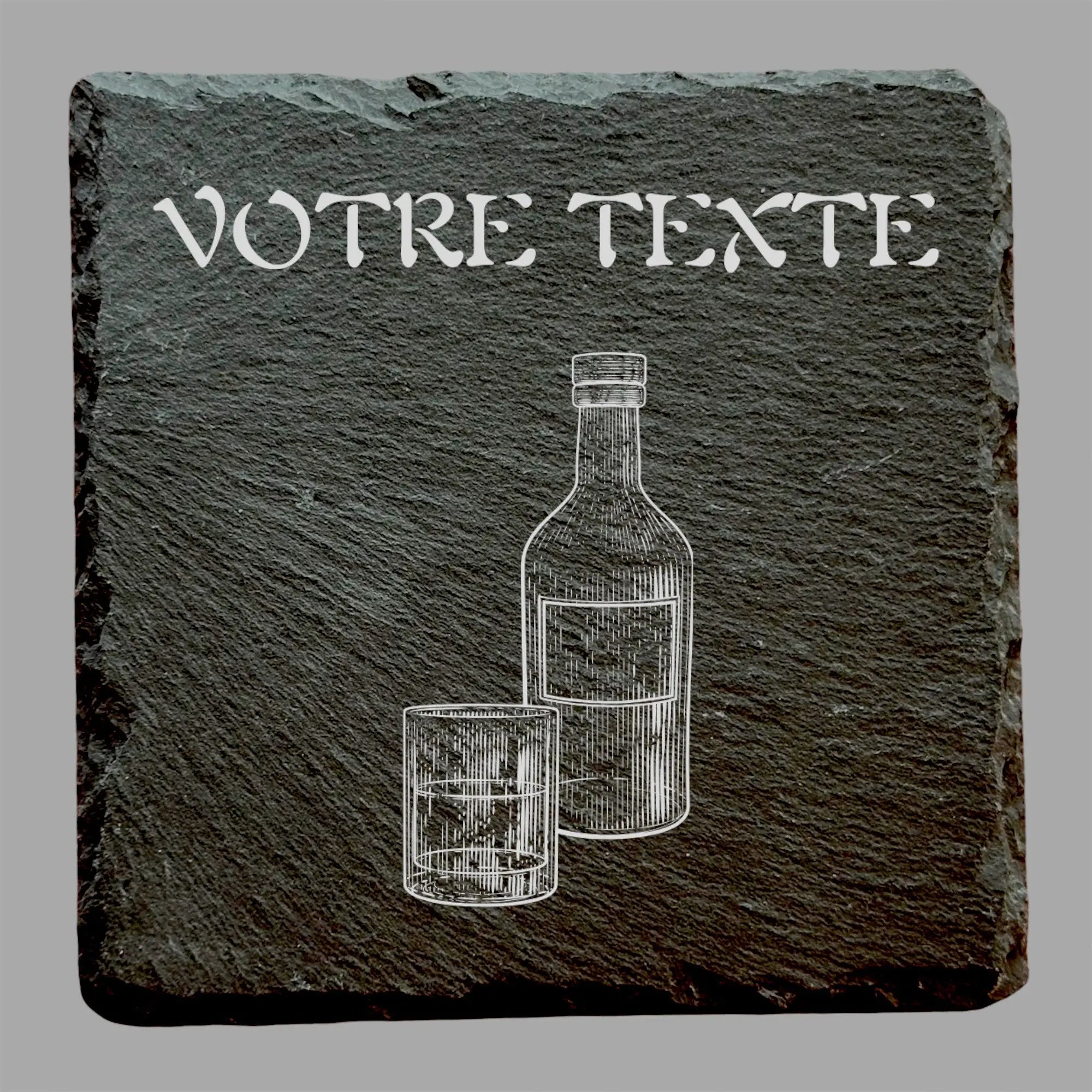 Whisky - Ardoise carrée personnalisée - CocoBen's